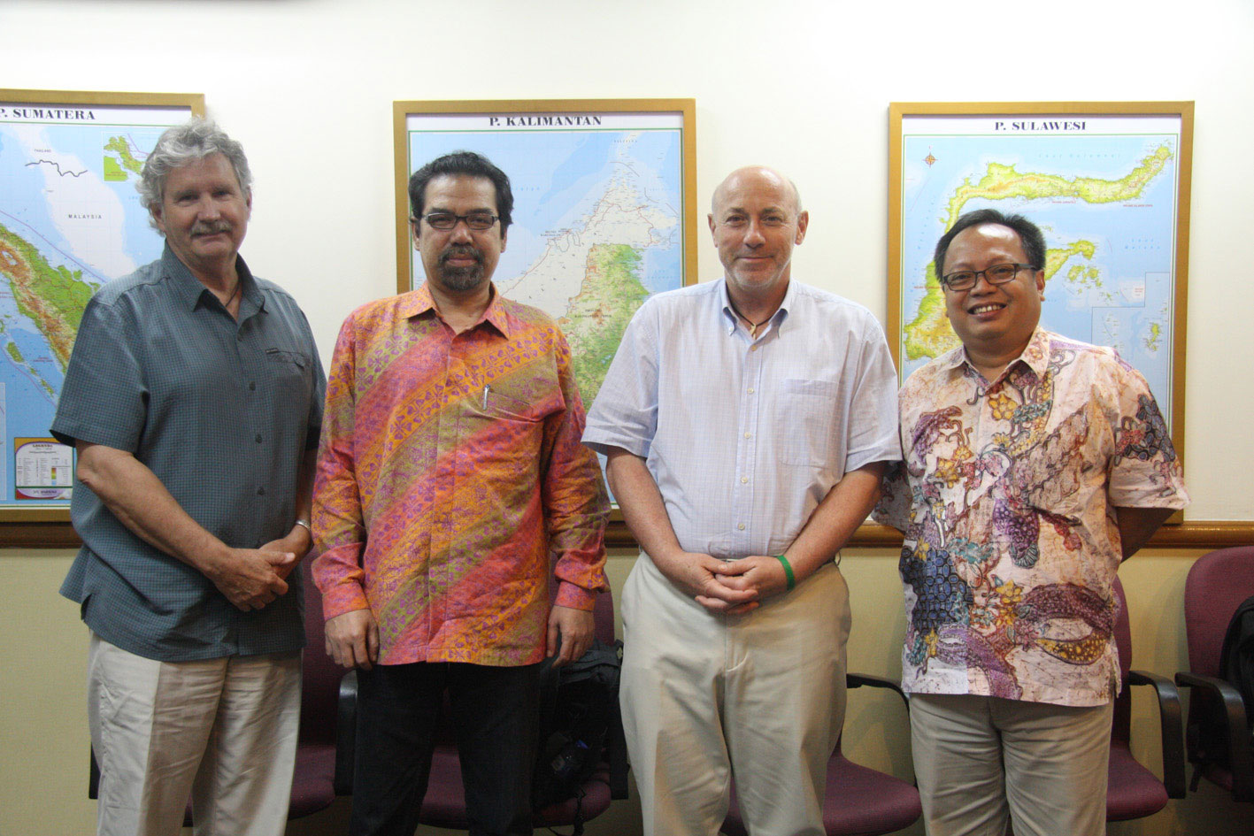 Members of The Independent Stakeholder Advisory Committee (SAC). From left to right: Joe Lawson, Al Azhar, James Griffiths, Budi Wardhana